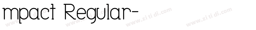 mpact Regular字体转换
